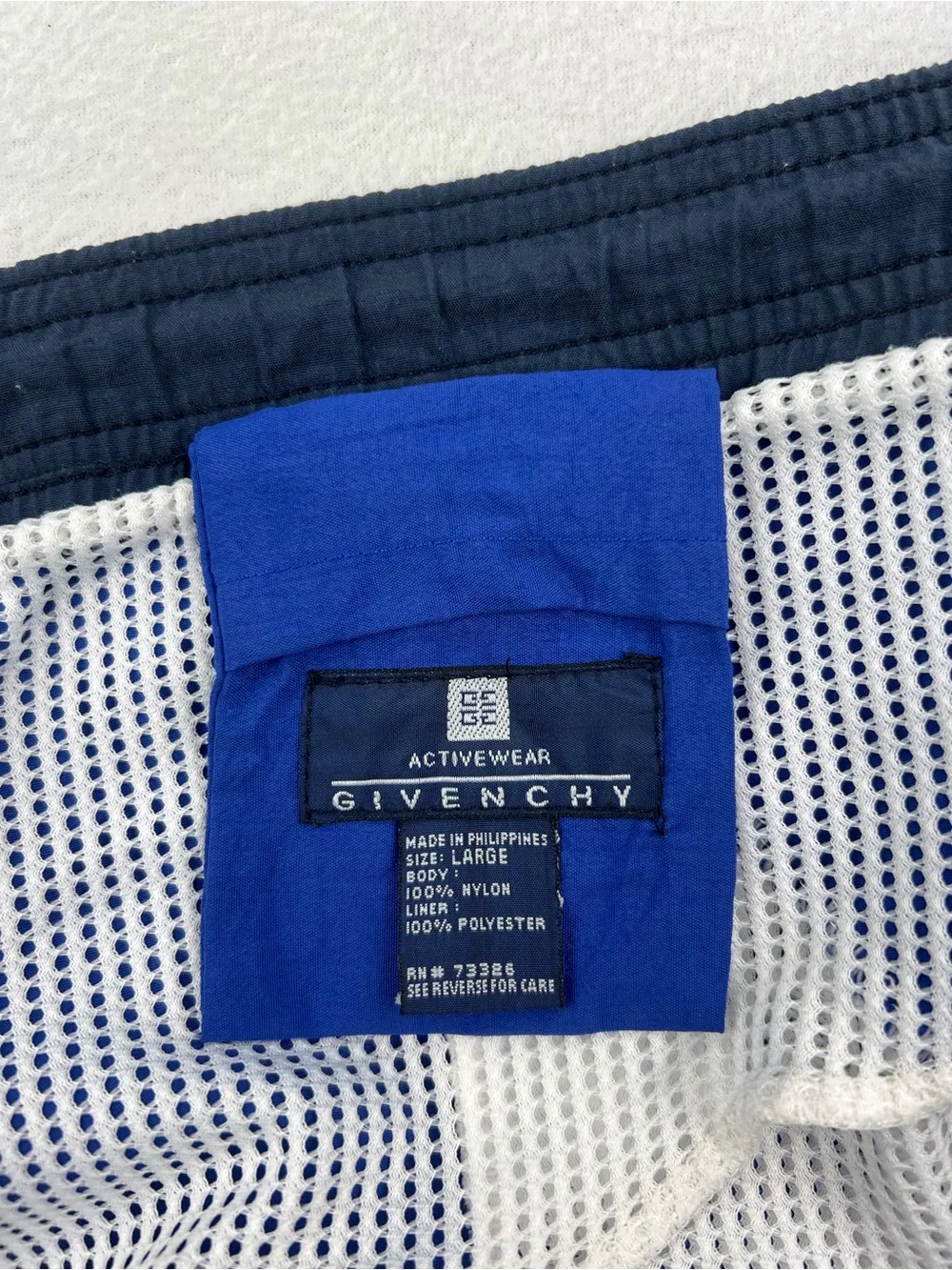 Givenchy Blue and Navy Mesh-Lined Swim Shorts